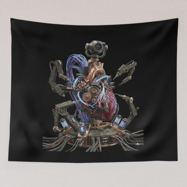 Item preview, Mechanical Biomechanical Heart Steampunk Cybernetic Art designed and sold by RoyalDeluxGo.