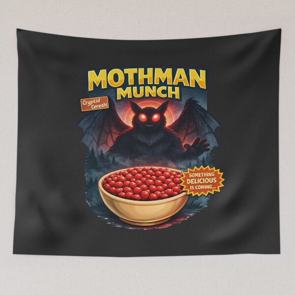 Item preview, Cryptid Cereals: Mothman Munch designed and sold by FoxBaine Designs.