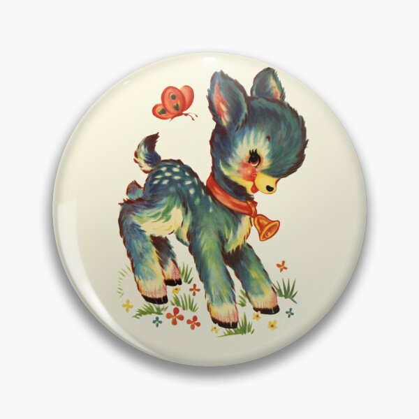 Item preview, Vintage Deer and Butterfly designed and sold by wishfulsun.