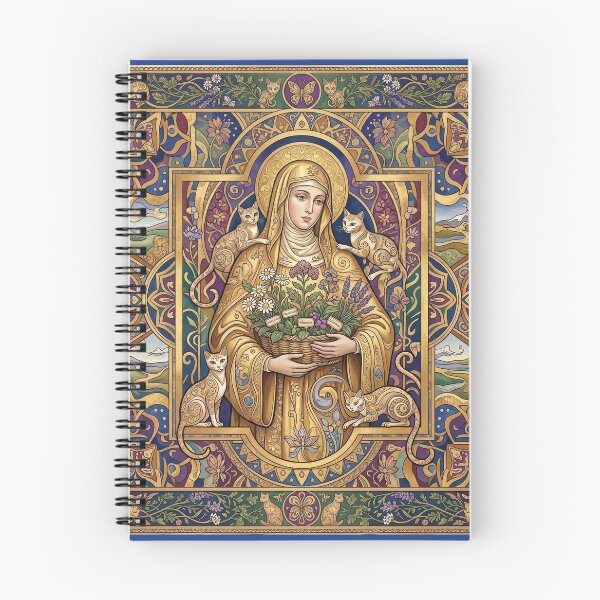 Item preview, Saint Gertrude of Nivelles with cats. designed and sold by Natalia-Vlad.