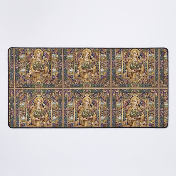 Item preview, Saint Gertrude of Nivelles with cats. designed and sold by Natalia-Vlad.