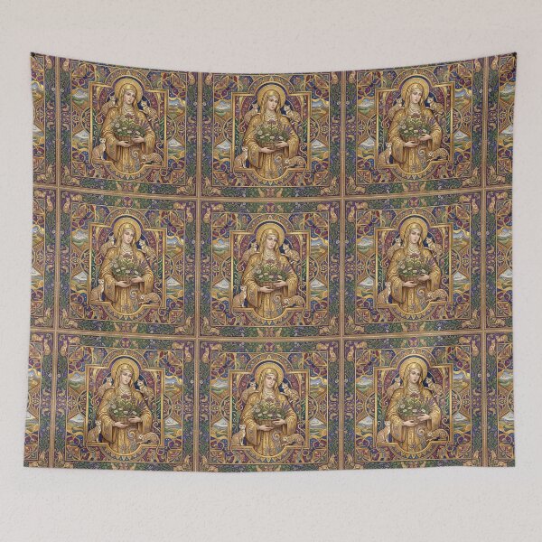 Item preview, Saint Gertrude of Nivelles with cats. designed and sold by Natalia-Vlad.