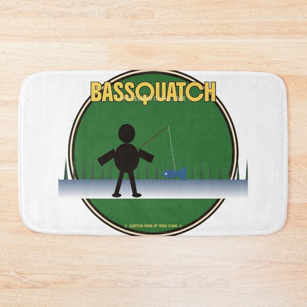 Aperçu de l'œuvre Bassquatch Funny Bigfoot Bass Fishing Sticker créée et vendue par start-tool.