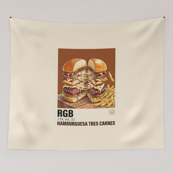 Item preview, Three Meat Burger — Colombian Loaded Street Burger | Street Burger designed and sold by ColombianaShop.