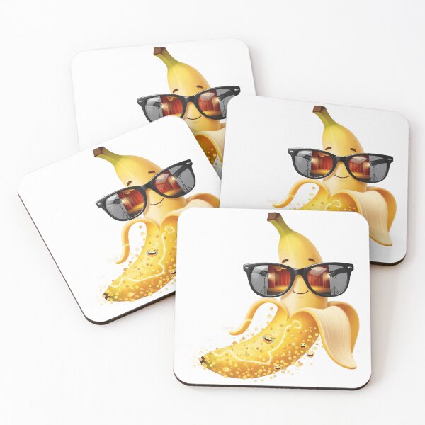 Item preview, Banana Sunglasses Stage Glow Illustration designed and sold by AbanoubStore.
