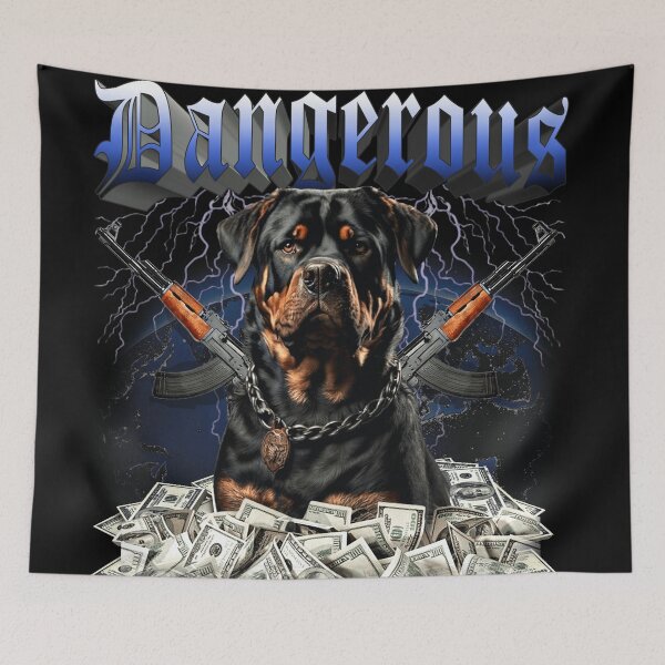 Item preview, Dangerous Rottweiler Dog designed and sold by NF Designs Studio DTF.