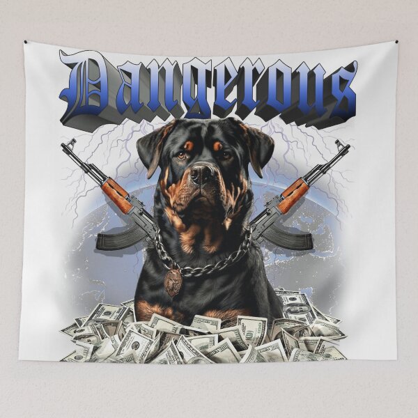 Item preview, Dangerous Rottweiler Dog designed and sold by NF Designs Studio DTF.