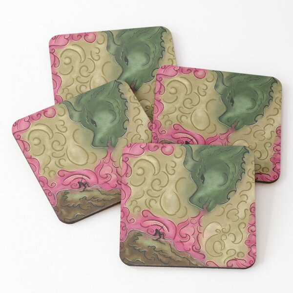 Item preview, Abstract Dragon Fantasy Battle Scene designed and sold by DandelionGroveStudio.
