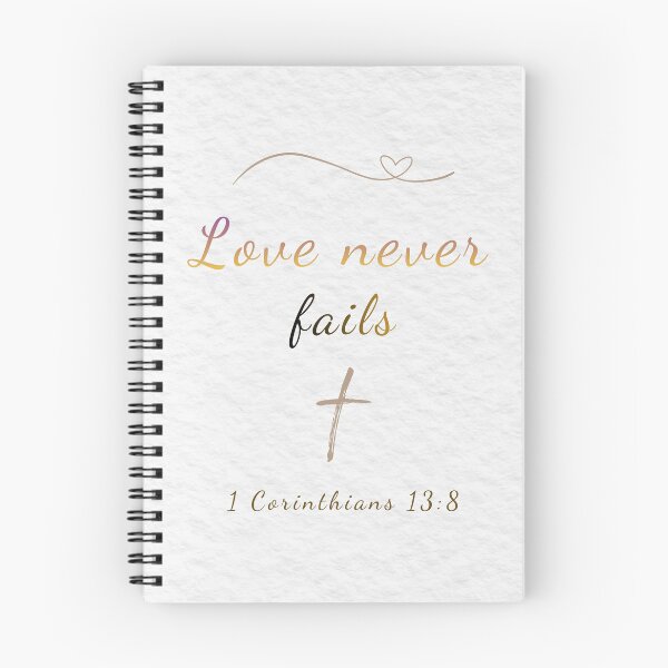 Item preview, Love Never Fails - 1 Corinthians 13:8 Bible Verse Scripture Art designed and sold by Très Joli Brothers.