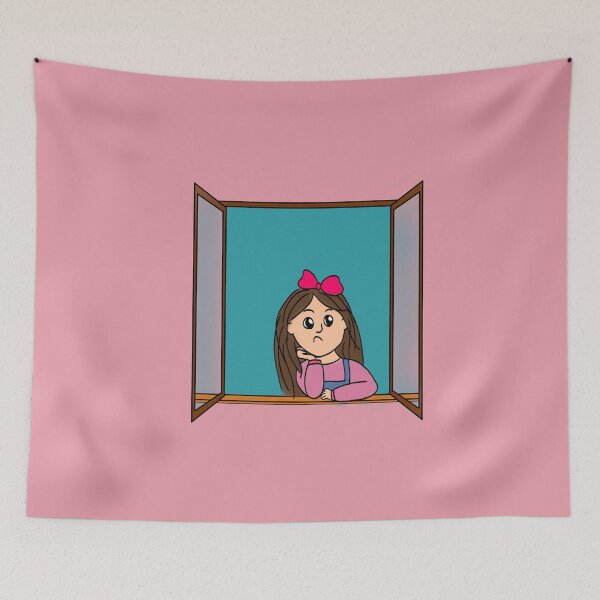 Item preview, Cora, the girl who defied the wind. Pink backgrounds 2 designed and sold by Darlenehb.