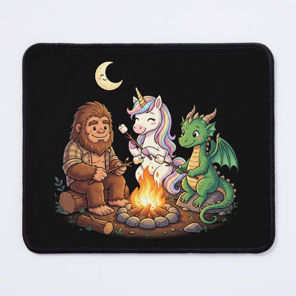 Item preview, Cute Sasquatch Unicorn Dragon Tee Bigfoot Unicorn Dragon Campfire T-Shirt, Fantasy Lover Gift designed and sold by pipolabco.