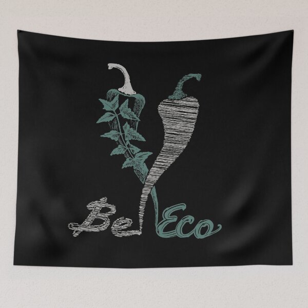 Item preview, Be Eco – Minimal Organic Chili Pepper Illustration designed and sold by zoliartdesign.