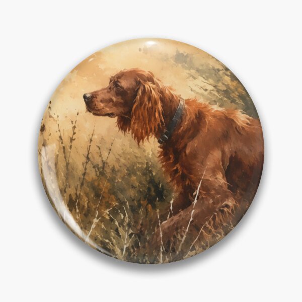 Item preview, Elegant Irish Setters in an Autumn Hunting Landscape designed and sold by TammyHunterArt.