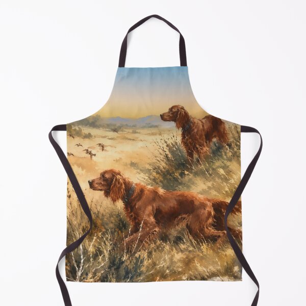Item preview, Elegant Irish Setters in an Autumn Hunting Landscape designed and sold by TammyHunterArt.