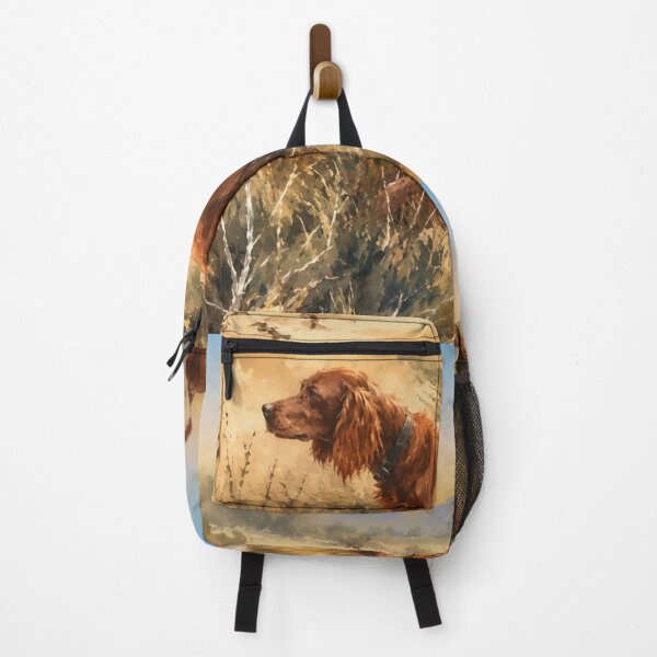 Item preview, Elegant Irish Setters in an Autumn Hunting Landscape designed and sold by TammyHunterArt.