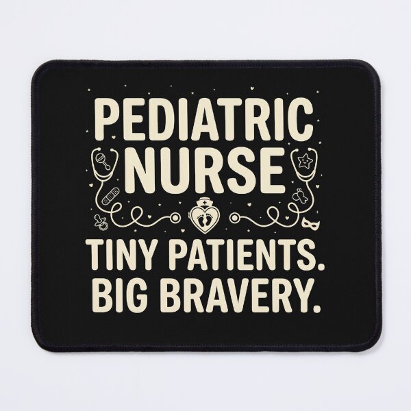 Item preview, Pediatric Nurse Slogan Tiny Patients Big Bravery T-Shirt, Childrens Nurse Gift Idea, Nurse Life Graphic Tee designed and sold by pipolabco.