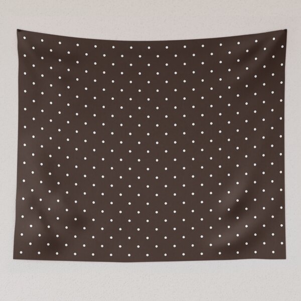 Item preview, Espresso Brown Polka Dots | Classic White Dots on Dark Brown | Minimalist Chocolate Brown Pattern | Coffee Brown Dotted Aesthetic | Deep Brown and White Polka Dots | Elegant Espresso Pattern designed and sold by VivaFy.