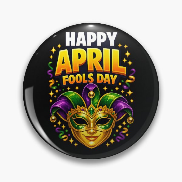 Item preview, Happy April Fools Day Jester Mask – Funny Prank Party Design, Colorful Carnival Fool Gift designed and sold by pipolabco.