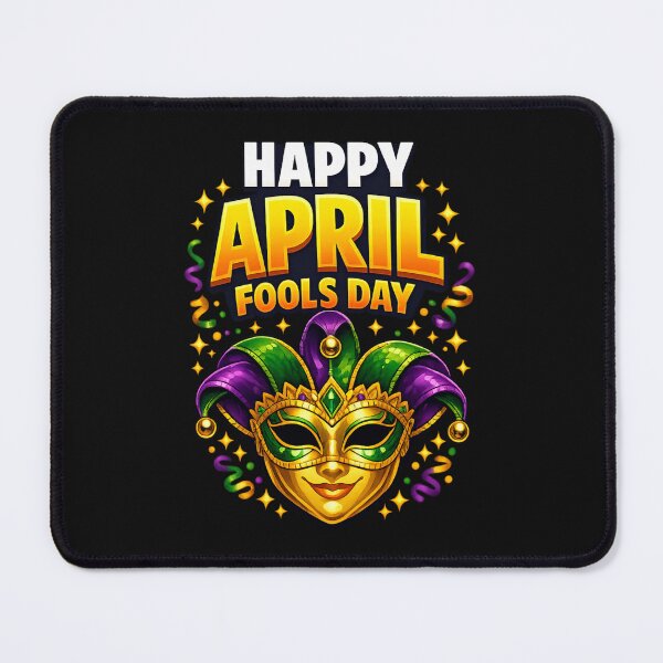 Item preview, Happy April Fools Day Jester Mask – Funny Prank Party Design, Colorful Carnival Fool Gift designed and sold by pipolabco.