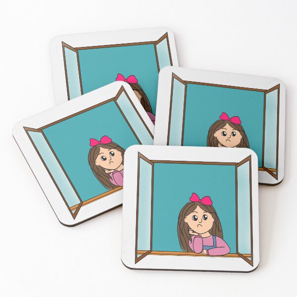 Item preview, Cora, the girl who defied the wind. White background 2 designed and sold by Darlenehb.