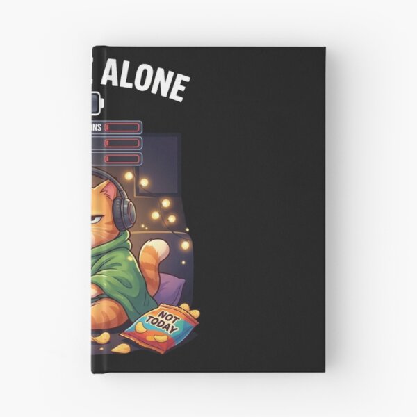 Item preview, Leave Me Alone – Low Social Battery Introvert Cat Gamer Funny Antisocial Meme designed and sold by pipolabco.