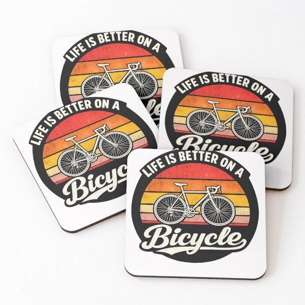 Item preview, Life Is Better On A Bicycle – Vintage Retro Cycling Sunset Design For Bike Lovers designed and sold by pipolabco.