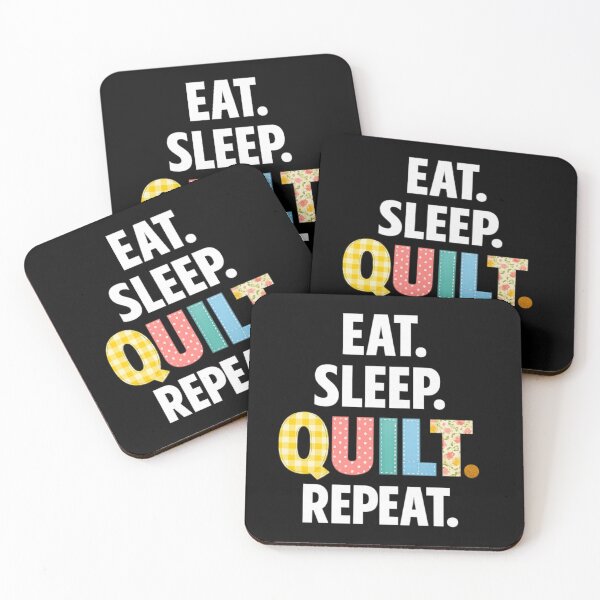 Item preview, Eat Sleep Quilt Repeat – Funny Quilting Lover Gift for Quilters & Sewing Hobby Fans designed and sold by pipolabco.