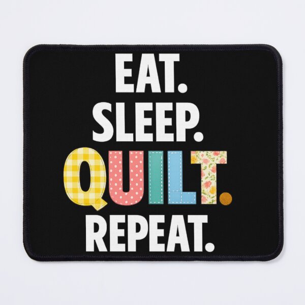 Item preview, Eat Sleep Quilt Repeat – Funny Quilting Lover Gift for Quilters & Sewing Hobby Fans designed and sold by pipolabco.