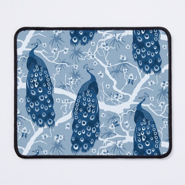 Item preview, Peacocks in classic blue designed and sold by kobyakov.