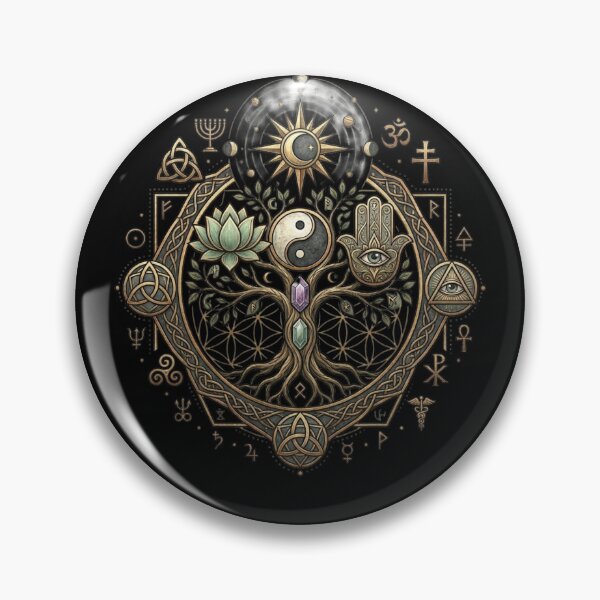 Item preview, Ultimate Spiritual Tree of Life Sacred Geometry Mandala designed and sold by RoyalDeluxGo.