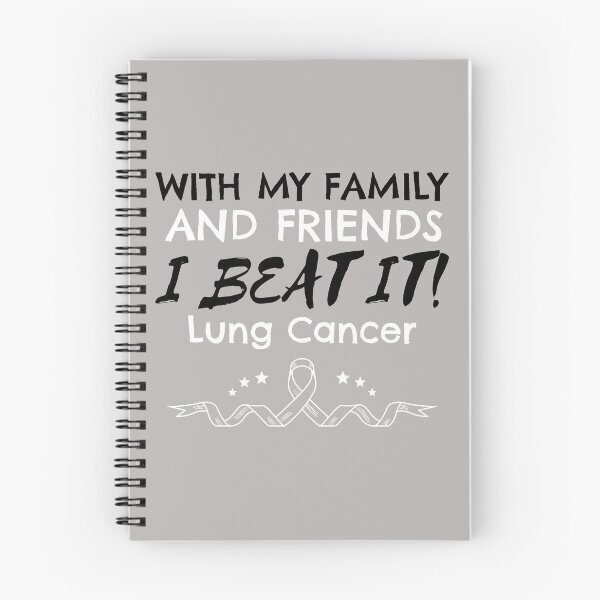 Item preview, With My Family And Friends I Beat It! Lung Cancer designed and sold by ACA Design & Print.
