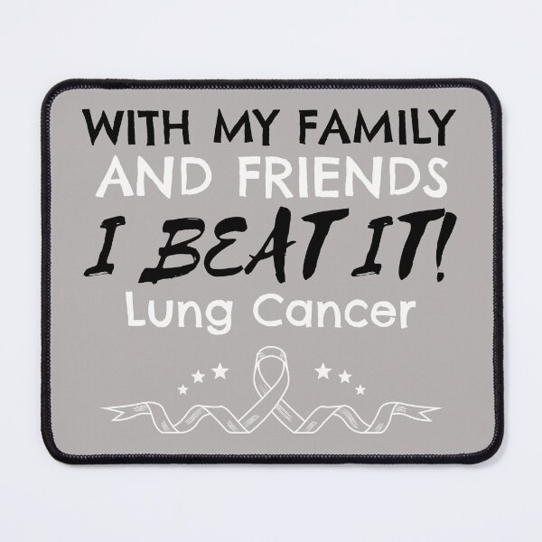 Item preview, With My Family And Friends I Beat It! Lung Cancer designed and sold by ACA Design & Print.