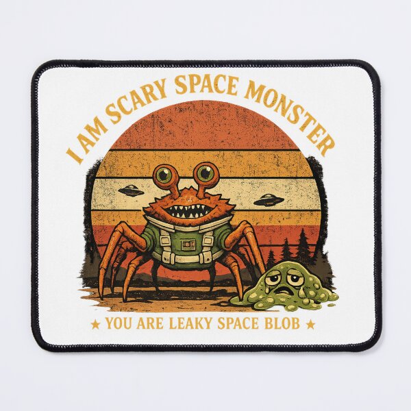 Item preview, I Am Scary Space Monster You Are Leaky Space Blob T-Shirt, Funny Alien Monster Gift, Retro Sci Fi Humor Graphic Tee designed and sold by pipolabco.