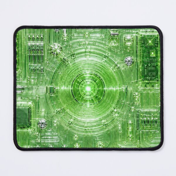 Item preview, Green Circuit Board Electronics Pattern Y2K designed and sold by MeanPanduh.