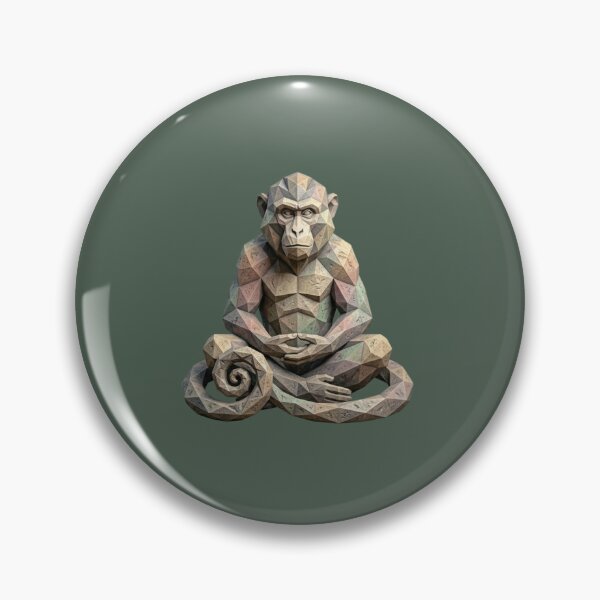 Item preview, Monkey in Zen Meditation – Spiritual Style Notebook for Yoga Practitioners designed and sold by bsbd-action.
