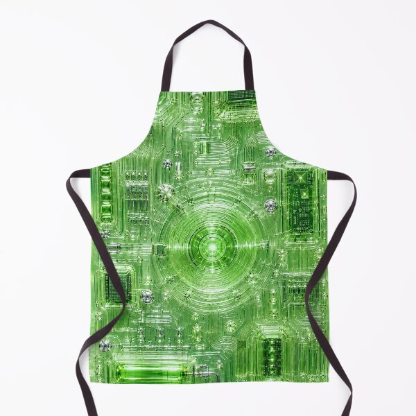 Item preview, Green Circuit Board Electronics Pattern Y2K designed and sold by MeanPanduh.