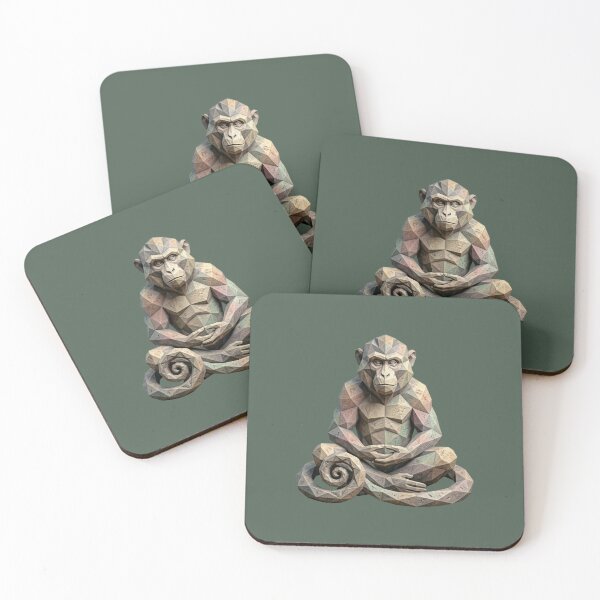 Item preview, Monkey in Zen Meditation – Spiritual Style Notebook for Yoga Practitioners designed and sold by bsbd-action.