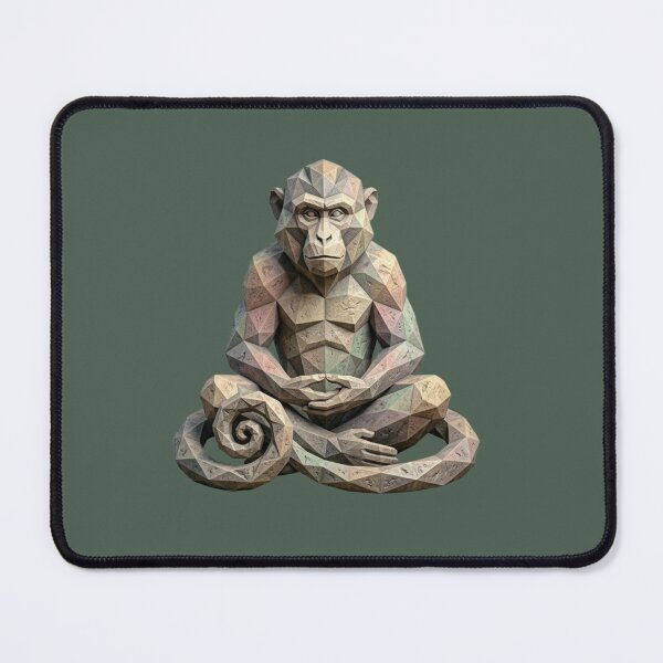 Item preview, Monkey in Zen Meditation – Spiritual Style Notebook for Yoga Practitioners designed and sold by bsbd-action.
