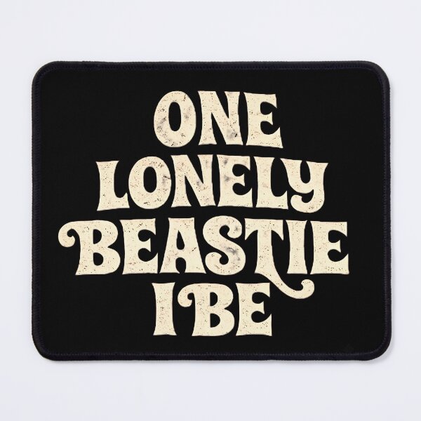 Item preview, One Lonely Beastie I Be | Vintage Retro Groovy Typography Aesthetic Design designed and sold by Hamza25const.
