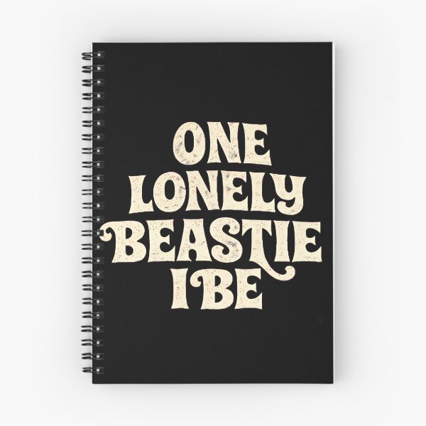 Item preview, One Lonely Beastie I Be | Vintage Retro Groovy Typography Aesthetic Design designed and sold by Hamza25const.