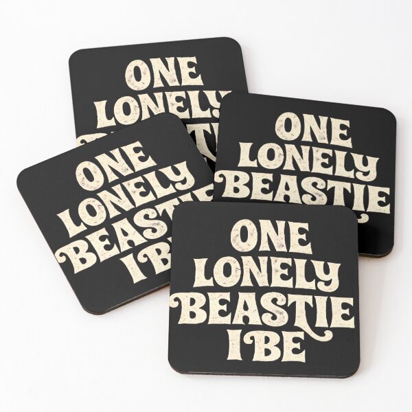 Item preview, One Lonely Beastie I Be | Vintage Retro Groovy Typography Aesthetic Design designed and sold by Hamza25const.