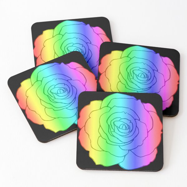 Item preview, Rainbow Rose – Prism Bloom designed and sold by CodrawsCrib.