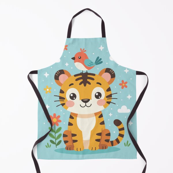 Item preview, Cute Baby Tiger Nursery Wall Art designed and sold by ImStickerHappy.