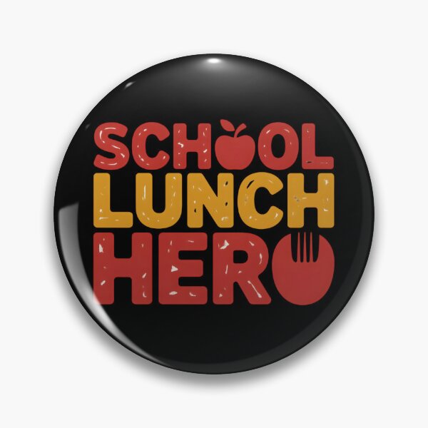 Item preview, School Lunch Hero Bold Retro Typography Design designed and sold by Lina Caro.