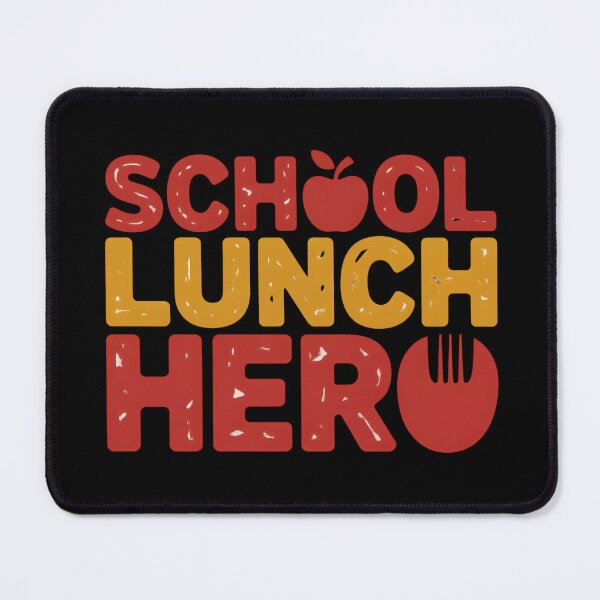 Item preview, School Lunch Hero Bold Retro Typography Design designed and sold by Lina Caro.