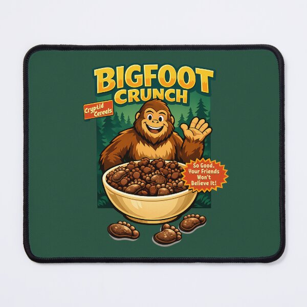 Item preview, Cryptid Cereals: Bigfoot Crunch designed and sold by FoxBaine Designs.