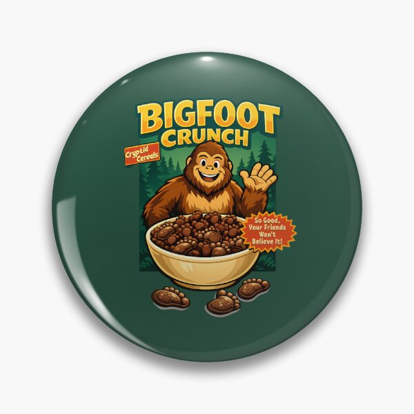 Item preview, Cryptid Cereals: Bigfoot Crunch designed and sold by FoxBaine Designs.