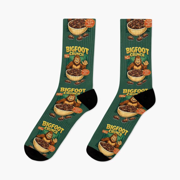 Item preview, Cryptid Cereals: Bigfoot Crunch designed and sold by FoxBaine Designs.
