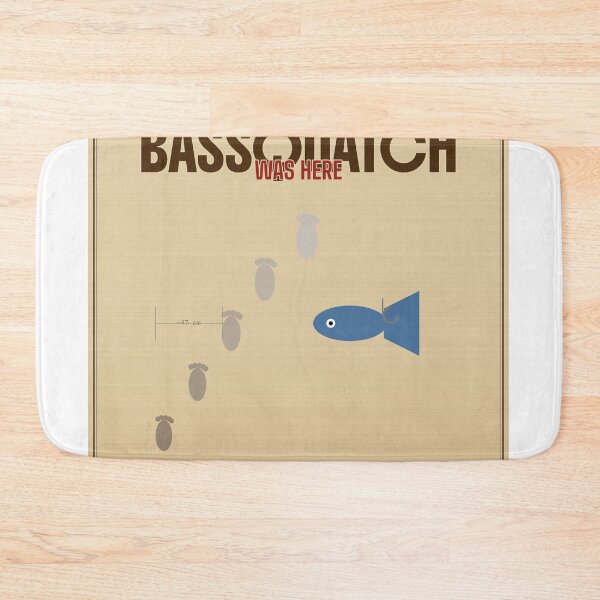 Aperçu de l'œuvre Bassquatch Was Here Funny Bigfoot Footprint Sticker – Cryptid Bass Fishing Humor Gift créée et vendue par start-tool.