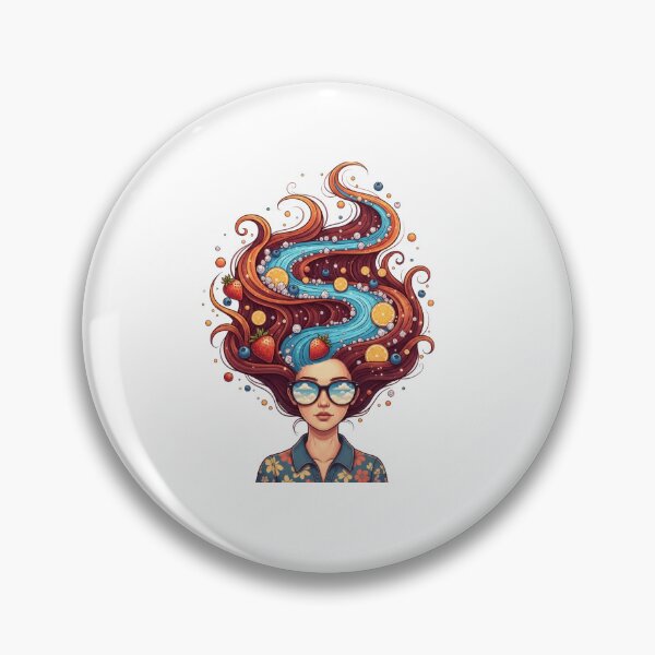 Item preview, Fruit Hair Woman Sunglasses Portrait designed and sold by AbanoubStore.